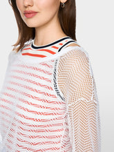 Load image into Gallery viewer, Marc Cain Mesh Top in White
