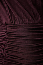 Load image into Gallery viewer, Twinset Draped Dress in Winetasting
