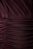 Twinset Draped Dress in Winetasting