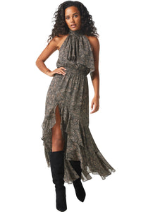 Misa Los Angeles Aneva Dress in Paisley Shimmer