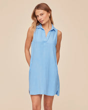 Load image into Gallery viewer, Bella Dahl Sleeveless A Line Dress in Tidal Blue
