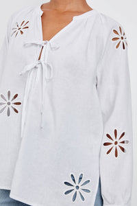 Rails Brielle Top in White Eyelet