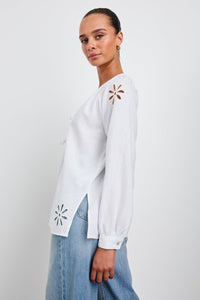 Rails Brielle Top in White Eyelet