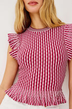 Load image into Gallery viewer, Rails Bryn Top in Berry Stripe

