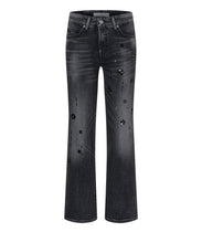 Load image into Gallery viewer, Cambio Francesca Crystal Jeans in Modern Black Used
