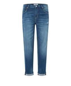 Cambio Kerry Jeans in Eco Dark Destroyed