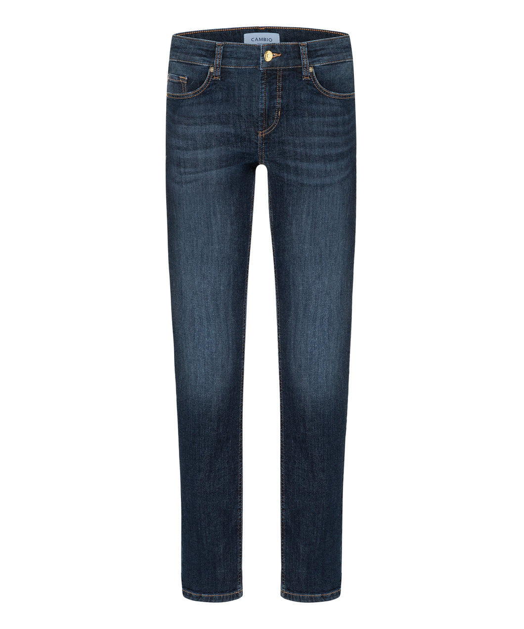 Cambio Piper Long Jeans in Dark Used Wash