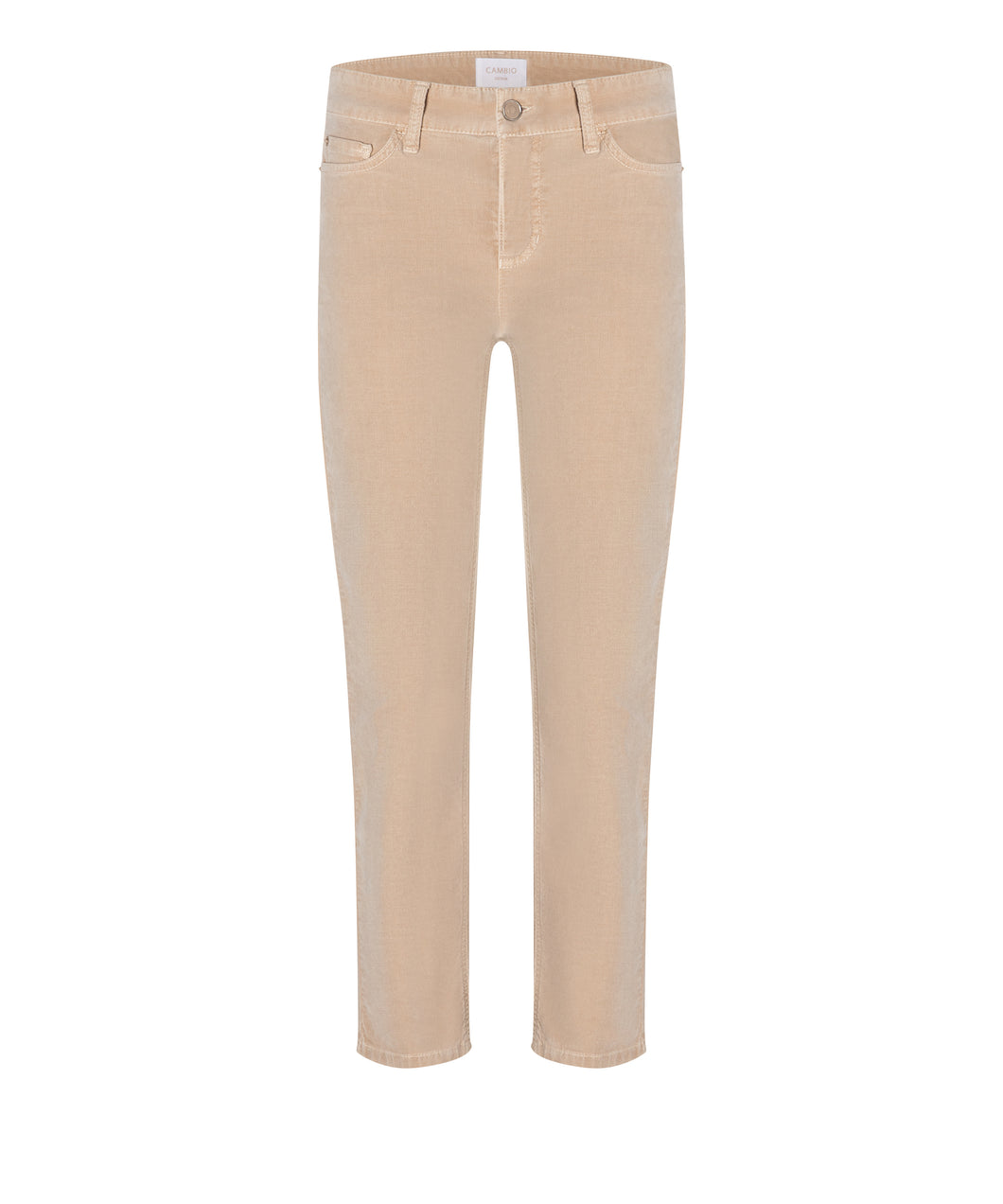 Cambio Piper Cropped Pant in Oat