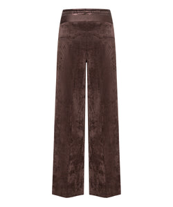 Cambio Ava Double Jog Pant in Coffee