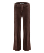 Load image into Gallery viewer, Cambio Paris Flared Baby Cord Pants in Dark Chocolate Brown

