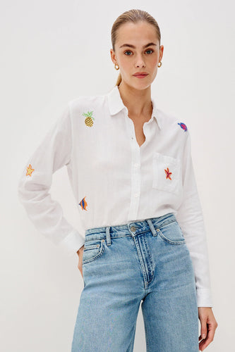 Rails Charli Shirt in Island Embroidery
