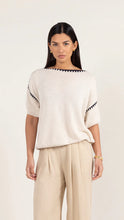 Load image into Gallery viewer, Charli Billie Cotton Knit Top in Ecru
