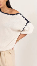 Load image into Gallery viewer, Charli Billie Cotton Knit Top in Ecru
