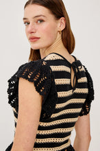 Load image into Gallery viewer, Rails Coen Top in Black Oat Stripe
