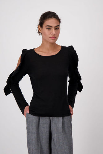Monari Cutout Sweater in Black