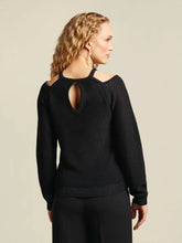 Load image into Gallery viewer, Beaumont Debby Lurex Pullover in Black
