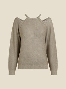 Beaumont Debby Lurex Pullover in Chinchilla