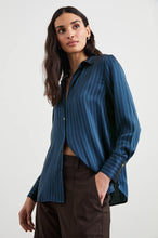 Load image into Gallery viewer, Rails Dorian Silk Shirt in Twilight Stripe
