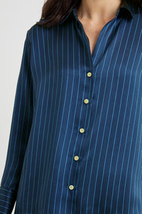 Rails Dorian Silk Shirt in Twilight Stripe