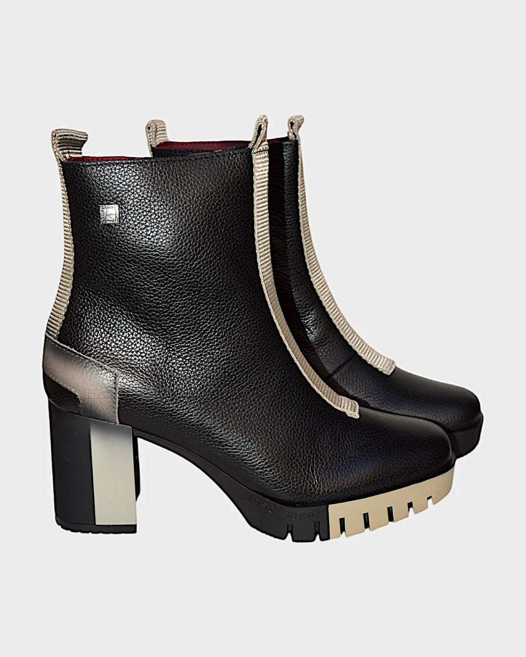 Jose Saenz Boots in Black/Taupe