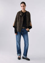 Load image into Gallery viewer, LIU JO Coat with Hood in Camel Check
