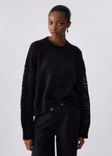 Load image into Gallery viewer, LIU JO Decorative Sweater in Black
