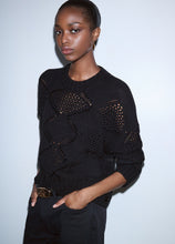Load image into Gallery viewer, LIU JO Decorative Sweater in Black
