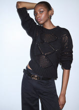 Load image into Gallery viewer, LIU JO Decorative Sweater in Black
