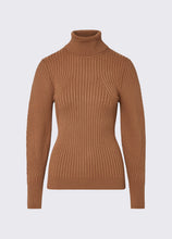 Load image into Gallery viewer, LIU JO Balloon Sleeve Turtleneck in Cocoa
