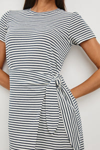 Rails Edie Dress in Ivory Navy Micro Stripe