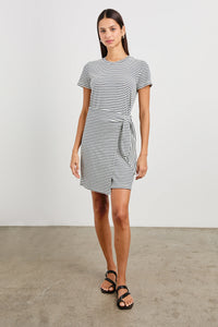 Rails Edie Dress in Ivory Navy Micro Stripe