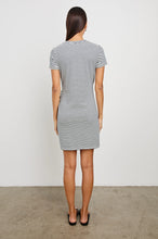 Load image into Gallery viewer, Rails Edie Dress in Ivory Navy Micro Stripe
