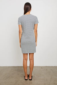 Rails Edie Dress in Ivory Navy Micro Stripe