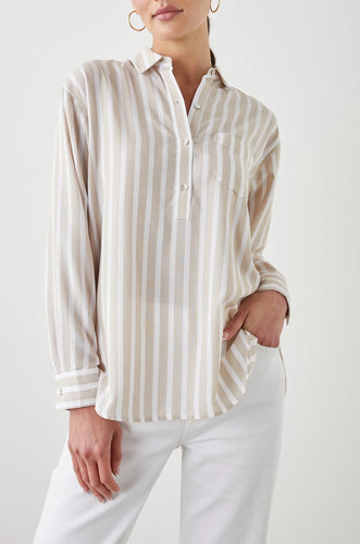 Rails Elle Shirt in Natural Stripe