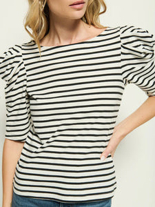 Nation Emery Top in Cross Walk Stripe