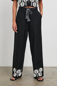 Rails Emmie Pant in Black Ivory Palm Trees