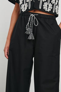 Rails Emmie Pant in Black Ivory Palm Trees