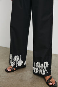 Rails Emmie Pant in Black Ivory Palm Trees