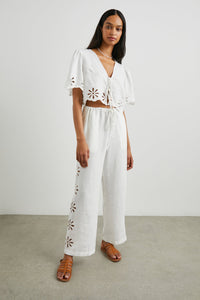 Rails Emmie Pant in White Eyelet