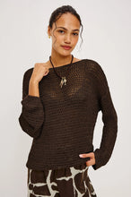 Load image into Gallery viewer, Rails Evangeline Sweater in Espresso
