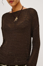 Load image into Gallery viewer, Rails Evangeline Sweater in Espresso
