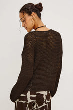 Load image into Gallery viewer, Rails Evangeline Sweater in Espresso
