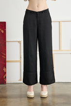 Load image into Gallery viewer, European Culture Side Slit Pant in Black
