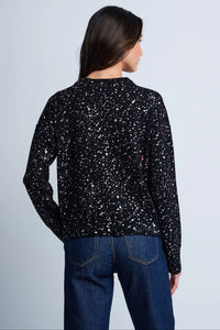 Lisa Todd Snow Sprinkle Cardigan in Black