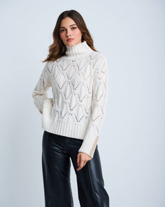 Lisa Todd The Stand Out Sweater in Winter White