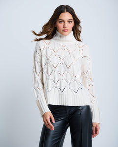 Lisa Todd The Stand Out Sweater in Winter White