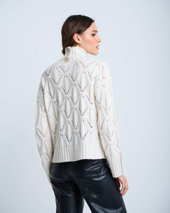 Lisa Todd The Stand Out Sweater in Winter White
