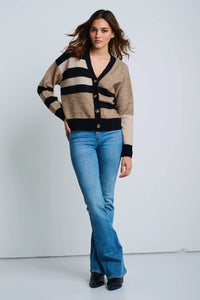 Lisa Todd The Graduate Cardigan in Camel