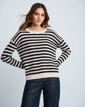 Load image into Gallery viewer, Lisa Todd It&#39;s Complicated Sweater in Sheepskin/Black
