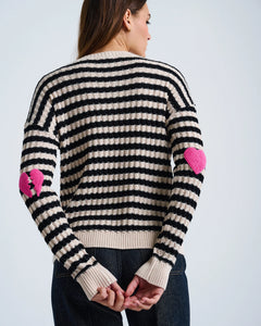 Lisa Todd It's Complicated Sweater in Sheepskin/Black